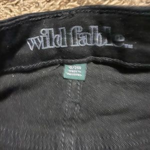 Black mid rise shorts